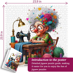 Stitch Granny Jigsaw Puzzle 1000 Piece