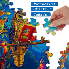 Night Owl & Parrot Storytime Jigsaw Puzzle 1000 Pieces