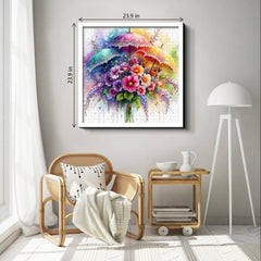 Umbrella Blooms Jigsaw Puzzle 1000 Pieces