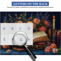 Puzzle de 1000 pièces Livres et Fleurs