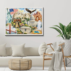 American Landmarks Journey Jigsaw Puzzle 1000 Pieces