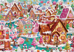 Puzzle de ville de bonbons 1000 pièces