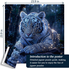 Starlit Tiger Jigsaw Puzzle 1000 Pieces