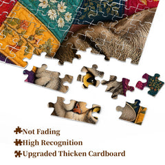 Floral Quilt Cat Jigsaw Puzzle 1000 Pieces