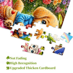 Cute Pet Picnic Jigsaw Puzzle 1000 Piece