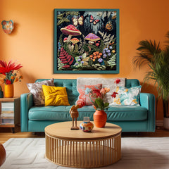 Pilzgarten-Stickerei-Puzzle 1000 Teile