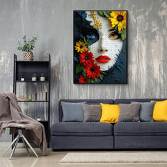 Colorful Flower Woman Jigsaw Puzzle 1000 Pieces