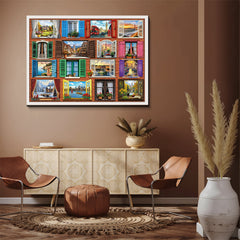 World Through Windows Jigsaw Puzzle 1000 Pieces