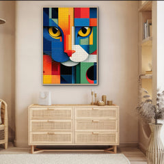 Geometric Cat Art Jigsaw Puzzle 1000 Pieces