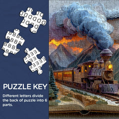 Book Page Rail Journey Jigsaw Puzzle 1000 Pieces