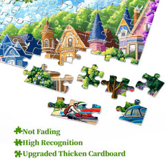 Warm Retro Town Jigsaw Puzzle 1000 Pieces