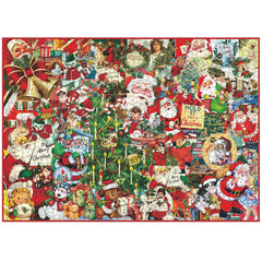 Puzzles en bois vintage de Noël en collage 1000 pièces