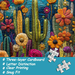 Cactus Blossoms Jigsaw Puzzle 1000 Pieces