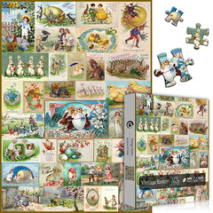 Puzzle Jigsaw Vintage de Pâques 1000 Pièces