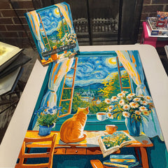 Sternennacht-Katzen-Puzzle, 1000 Teile