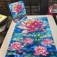 Puzzle en forme de symphonie de lotus 1000 pièces