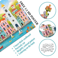 Macaron Villa Jigsaw Puzzle 1000 Piece