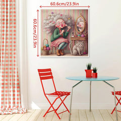 Puzzle de 1000 pièces Mamie fleurie