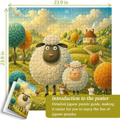 Sheep Haven Jigsaw Puzzle 1000 Pieces