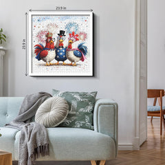 Cheerful Chickens Art Jigsaw Puzzle 1000 Pieces
