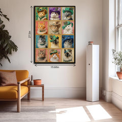 Puzzle en morceaux « Collection de Chats Vintage » 1000 pièces