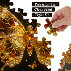 Midnight Gold Wings Jigsaw Puzzle 1000 Pieces