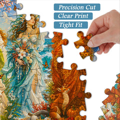 Seasonal Maidens Jigsaw Puzzle 1000 Piece