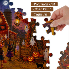 Halloween in Scarecrow Town Jigsaw Puzzle 1000 Pieces