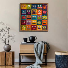 Cute Monster Grid Jigsaw Puzzle 1000 Piece