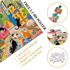 Kitty Cottage Jigsaw Puzzle 1000 Piece