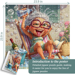 Granny’s Icy Frolic Jigsaw Puzzle 1000 Piece