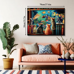 Puzzle en bois de 1000 pièces - Regard de chat