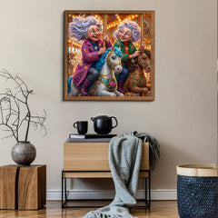 Grandmas' Carousel Trip Jigsaw Puzzle 1000 Pieces