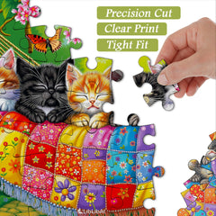 Cats Sleep in Spring Jigsaw Puzzle 1000 Pieces
