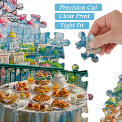 Breakfast in Paris Jigsaw Puzzle 1000 Pieces