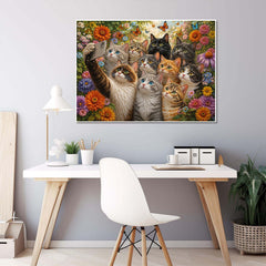 Kitty Group Shot Jigsaw Puzzle 1000 Piece