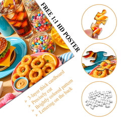 Colorful Bites Jigsaw Puzzle 1000 Pieces