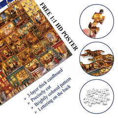 Starry Snow Town Jigsaw Puzzle 1000 Piece