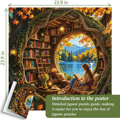 Autumn Book House Jigsaw Puzzle 1000 Piece