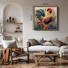 Embroidered Rooster Jigsaw Puzzle 1000 Pieces