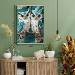 Puzzle 1000 Pièces Hiboux en Marbre