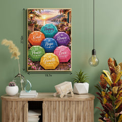 Rainbow Umbrellas Jigsaw Puzzle 1000 Piece