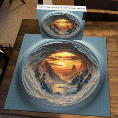 3D-Puzzle „Fantasielandschaft“ 1000 Teile