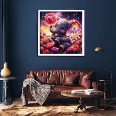 Starry Tulip Elephant Jigsaw Puzzle 1000 Pieces