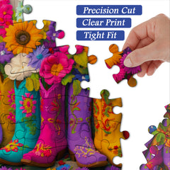 Floral Boots Jigsaw Puzzle 1000 Pieces