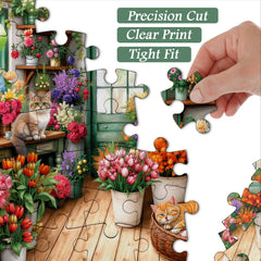 Purr and Petal Jigsaw Puzzle 1000 Pieces