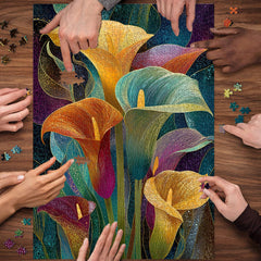 Colorful Calla Lilies Jigsaw Puzzle 1000 Pieces