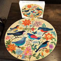 Puzzle en bois Oiseau & Fleur 1000 pièces