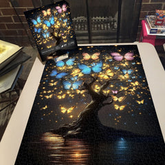 Butterfly Glow Tree Jigsaw Puzzle 1000 Pieces