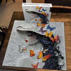 Butterfly Lady Jigsaw Puzzle 1000 Pieces